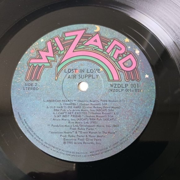 Vintage Air Supply Lost In Love vinyl record, 1980 first pressing, original - Picture 10 of 10